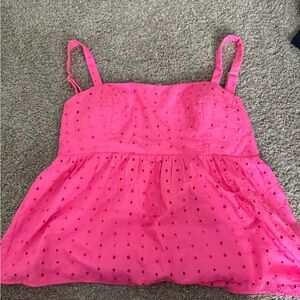 Lilly Pulitzer Pink Eyelet Top